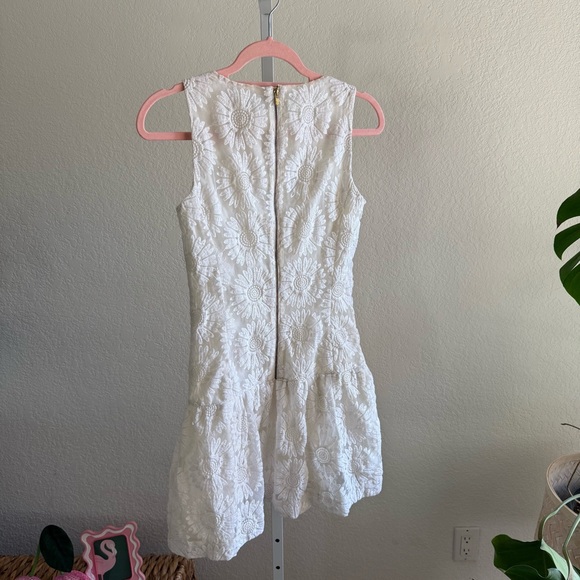 Banana Republic Ivory Lace Dress Size 10 Tall Bridal Shower Graduation Classy - Picture 2 of 13